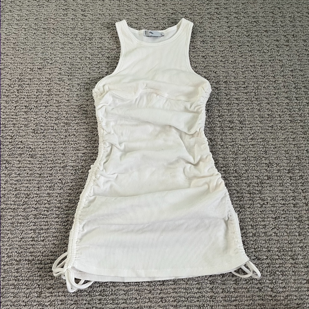 Adika drawstring mini dress